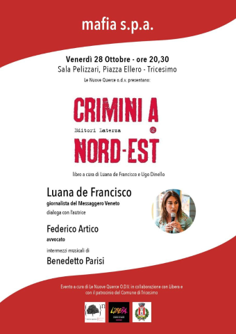 Presentazione del libro "Crimini a Nord-est"