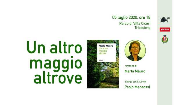 Presentazione romanzo "Un altro maggio altrove"